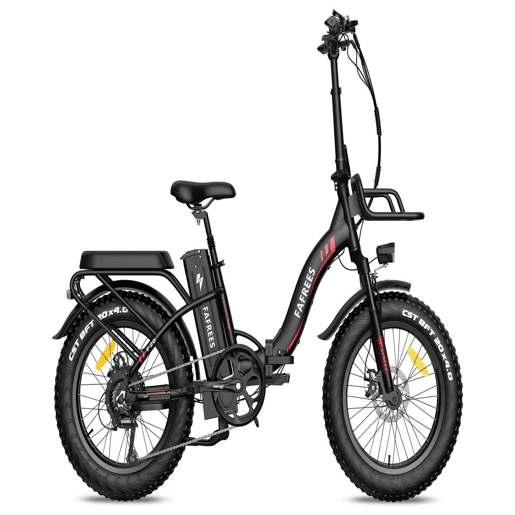 Desfrute do Ciclismo com a FAFREES F20 Max: E-bike 500W, Autonomia 110KM, Disco, Cor Preta