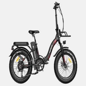 Desfrute do Ciclismo com a FAFREES F20 Max: E-bike 500W, Autonomia 110KM, Disco, Cor Preta