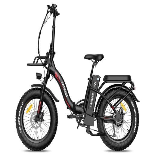 Desfrute do Ciclismo com a FAFREES F20 Max: E-bike 500W, Autonomia 110KM, Disco, Cor Preta
