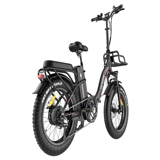 Desfrute do Ciclismo com a FAFREES F20 Max: E-bike 500W, Autonomia 110KM, Disco, Cor Preta