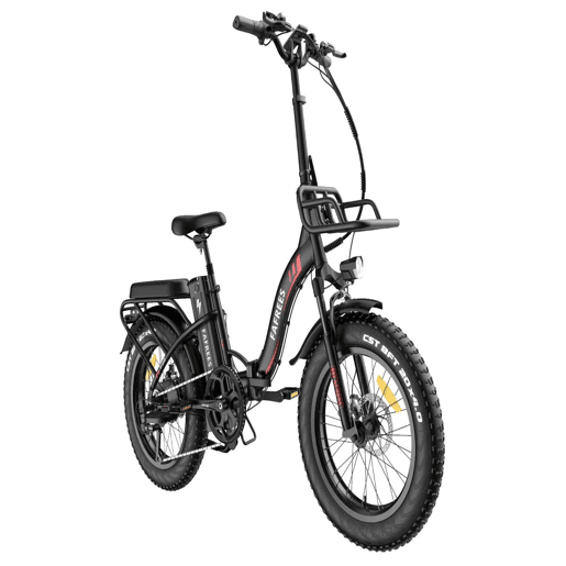 Desfrute do Ciclismo com a FAFREES F20 Max: E-bike 500W, Autonomia 110KM, Disco, Cor Preta