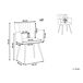 Beliani Silla de comedor SANILAC Beliani Silla de comedor SANILAC Beige