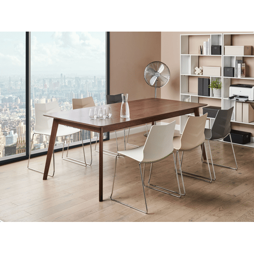 Conjunto de 4 cadeiras de jantar HARTLEY Cinzento escuro