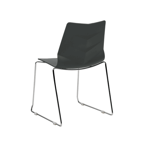 Conjunto de 4 cadeiras de jantar HARTLEY Cinzento escuro