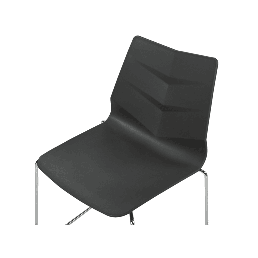 Conjunto de 4 cadeiras de jantar HARTLEY Cinzento escuro
