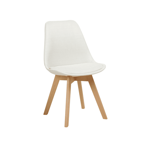 Conjunto de 2 cadeiras de jantar DAKOTA II Branco creme Conjunto de 2 cadeiras de jantar DAKOTA II Branco creme