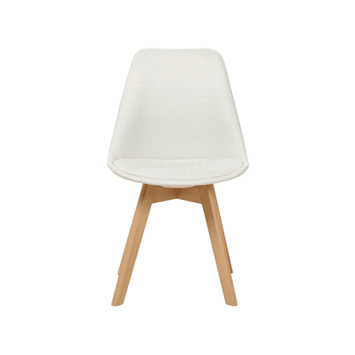 Conjunto de 2 cadeiras de jantar DAKOTA II Branco creme Conjunto de 2 cadeiras de jantar DAKOTA II Branco creme