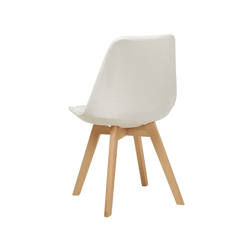 Conjunto de 2 cadeiras de jantar DAKOTA II Branco creme Conjunto de 2 cadeiras de jantar DAKOTA II Branco creme