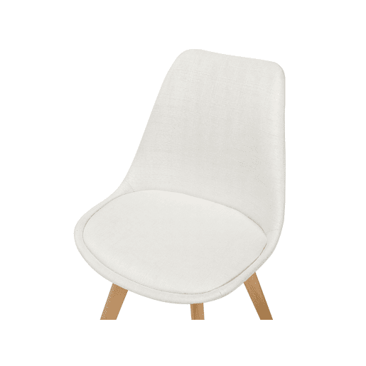 Conjunto de 2 cadeiras de jantar DAKOTA II Branco creme Conjunto de 2 cadeiras de jantar DAKOTA II Branco creme