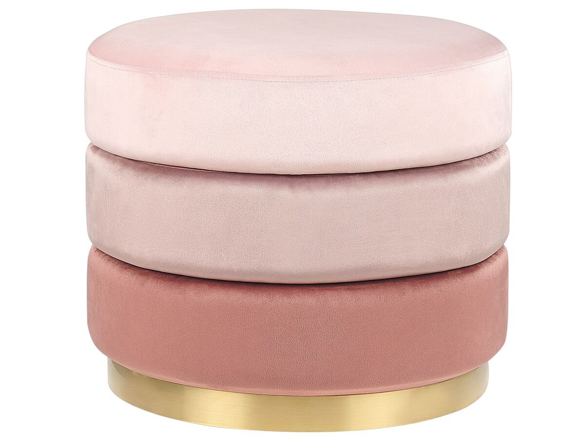 Beliani Puf LOUIN Rosa