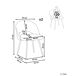 Beliani Silla de comedor ONAGA II Beliani Silla de comedor ONAGA II Blanco