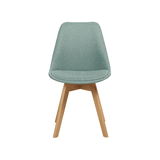 Conjunto de 2 cadeiras de jantar DAKOTA II Tecido Verde menta