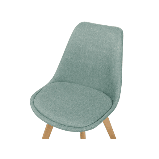 Conjunto de 2 cadeiras de jantar DAKOTA II Tecido Verde menta
