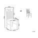 Beliani Silla de comedor HOUSTON Beliani Silla de comedor HOUSTON Blanco