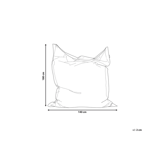 Pufe 300 L FUZZY 140 cm 180 cm Violeta
