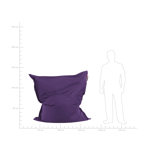 Pufe 300 L FUZZY 140 cm 180 cm Violeta
