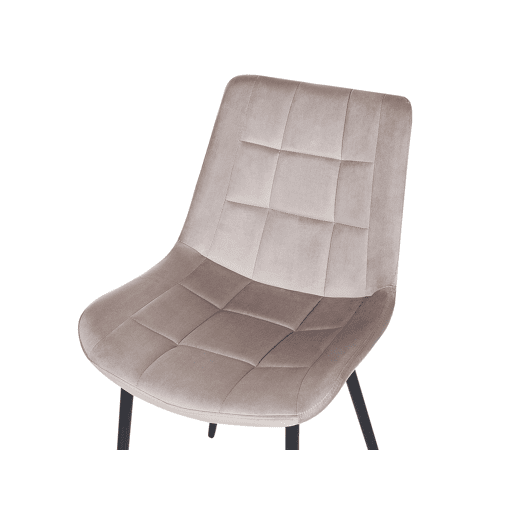 Conjunto de 2 cadeiras de jantar MELROSE Veludo Taupe