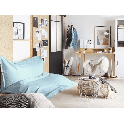 Pufe 600 L FUZZY 180 cm 230 cm Azul claro