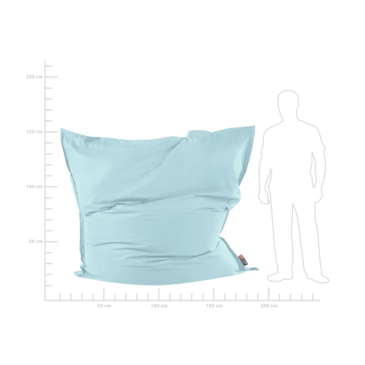 Pufe 600 L FUZZY 180 cm 230 cm Azul claro