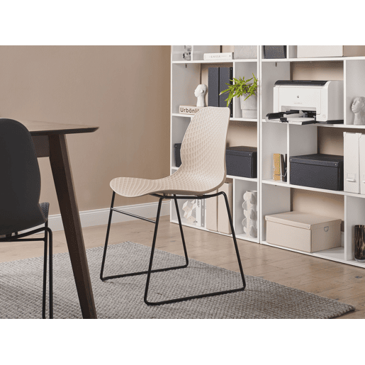 Conjunto de 4 cadeiras de reunião PANORA Creme