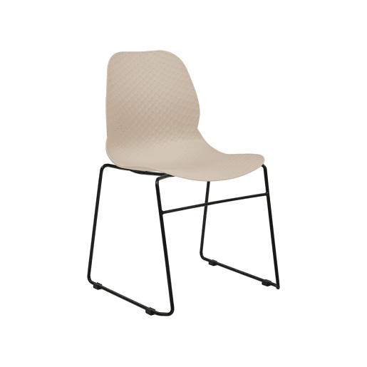 Conjunto de 4 cadeiras de reunião PANORA Creme