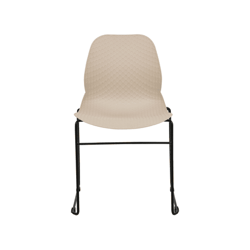 Conjunto de 4 cadeiras de reunião PANORA Creme