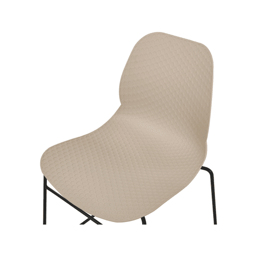 Conjunto de 4 cadeiras de reunião PANORA Creme