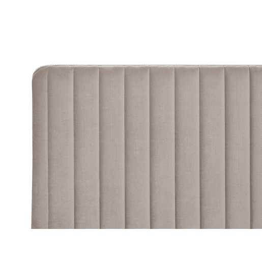 Cama Veludo LUNAN 180 x 200 cm Taupe