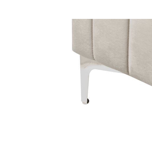 Cama Veludo LUNAN 180 x 200 cm Taupe