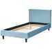 Beliani Cama Terciopelo FITOU 100x214 Beliani Cama Terciopelo FITOU 100x214 Azul Claro