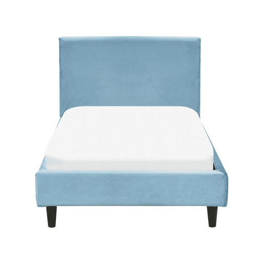 Cama Veludo FITOU 90 x 200 cm Azul claro