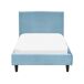 Beliani Cama Terciopelo FITOU 100x214 Beliani Cama Terciopelo FITOU 100x214 Azul Claro