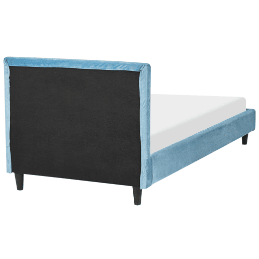 Cama Veludo FITOU 90 x 200 cm Azul claro