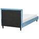 Beliani Cama Terciopelo FITOU 100x214 Beliani Cama Terciopelo FITOU 100x214 Azul Claro