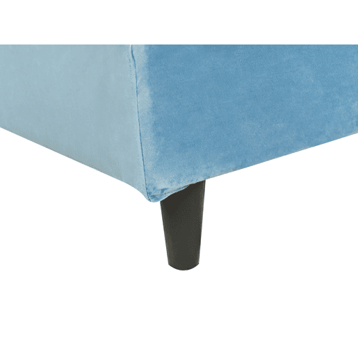 Cama Veludo FITOU 90 x 200 cm Azul claro