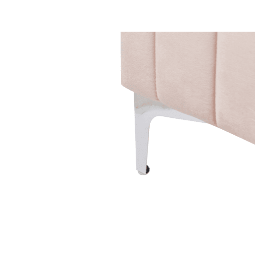 Cama Veludo LUNAN 160 x 200 cm Rosa pastel