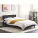 Beliani Cama Poliéster FITOU 150x214 Beliani Cama Poliéster FITOU 150x214 Negro