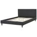 Beliani Cama Poliéster FITOU 150x214 Beliani Cama Poliéster FITOU 150x214 Negro