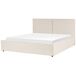 Beliani Cama con almacenaje Poliéster MOISSAC 197x224 Beliani Cama con almacenaje Poliéster MOISSAC 197x224 Beige