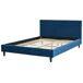 Beliani Cama Terciopelo FITOU 150x214 Beliani Cama Terciopelo FITOU 150x214 Azul