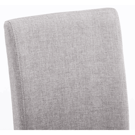 Juego de 4 Sillas de comedor Ina de tela Gris claro 47X41X91 cm