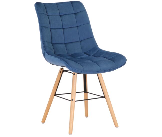 Silla de comedor Leni en terciopelo