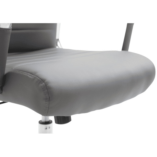Silla De Oficina Kolumbus Simil cuero Gris 66X58X105 cm