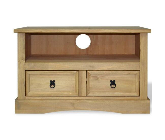 Mueble para tv corona range de pino mexicano 91x43x56 cm