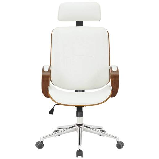 Silla de oficina Dayton Simil cuero Nogalblanco 70X70X118 cm