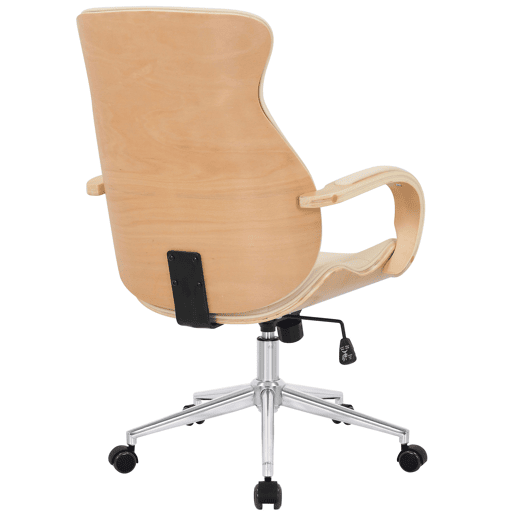 Silla De Oficina Melilla Simil cuero Naturalcrema 68X63X100 cm