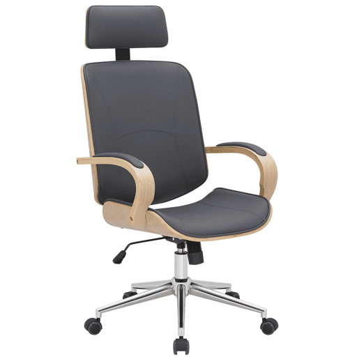 Silla de oficina Dayton Simil cuero Naturalgris 70X70X118 cm