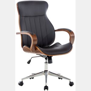 Silla De Oficina Melilla Simil cuero Nogalmarrón 68X63X100 cm