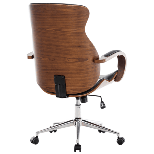 Silla De Oficina Melilla Simil cuero Nogalmarrón 68X63X100 cm