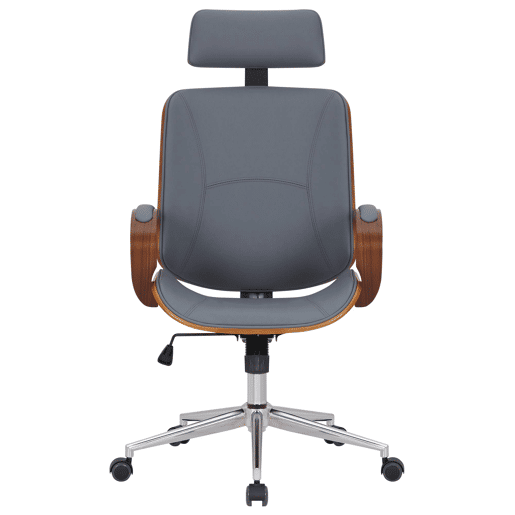 Silla de oficina Dayton Simil cuero Nogalgris 70X70X118 cm